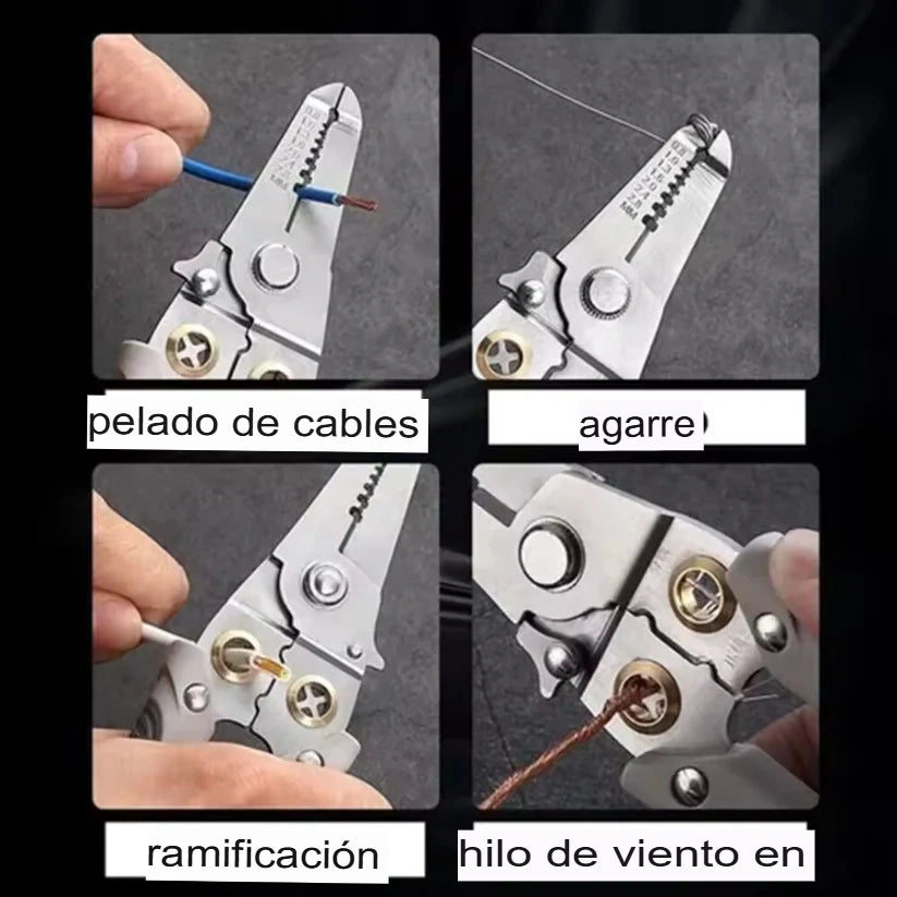 Alicate Multifuncional de Acero 6 en 1 – La Herramienta que No Puede Faltar en Tu Caja
