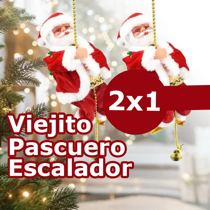 🎄 ¡Viejito Pascuero Escalador 2x1! – La decoración más mágica de esta Navidad 🎅 - HOUSKYCHILE