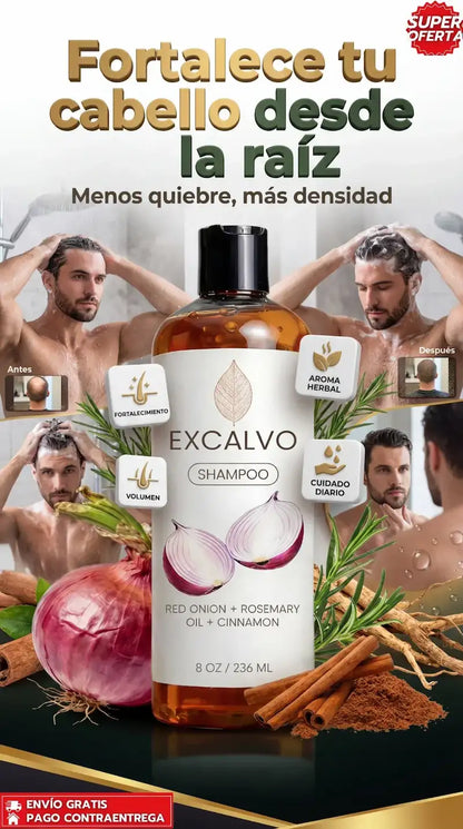 Excalvo | |Ayuda a reducir la caída del cabello y recuperar la densidad capilar