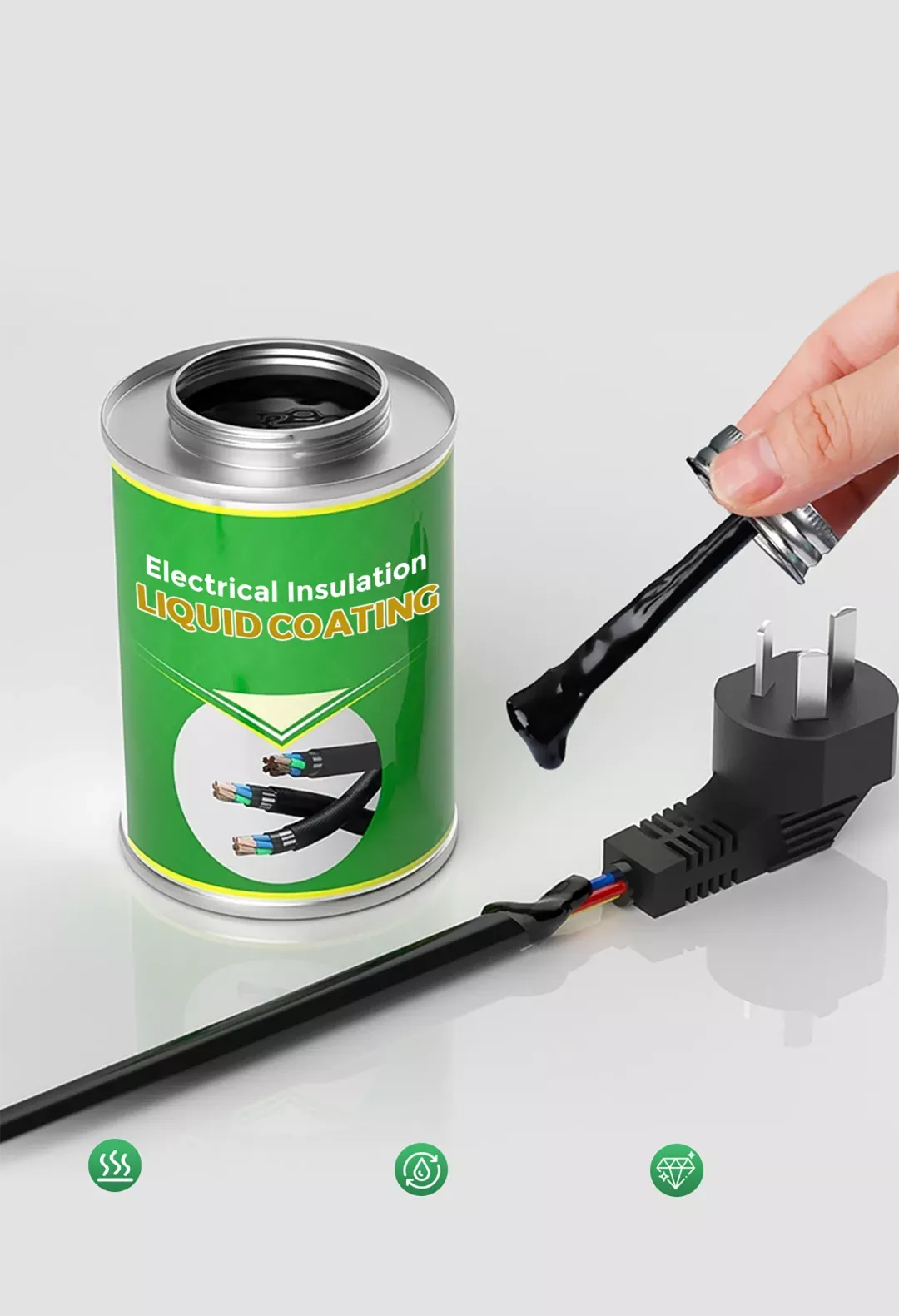 Cablok® 🛡️ Cinta Aislante Líquida Impermeable - HOUSKYCHILE