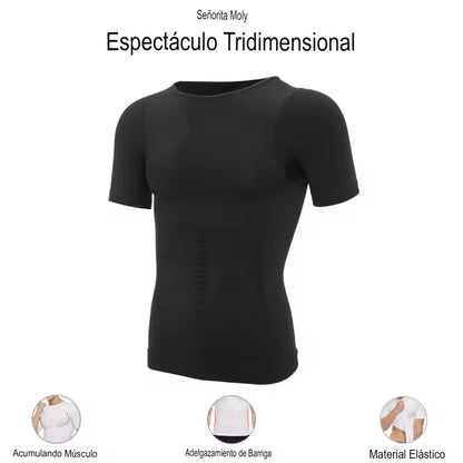 AlphaPulse™ | Polera de Compresión Manga Corta para Hombre