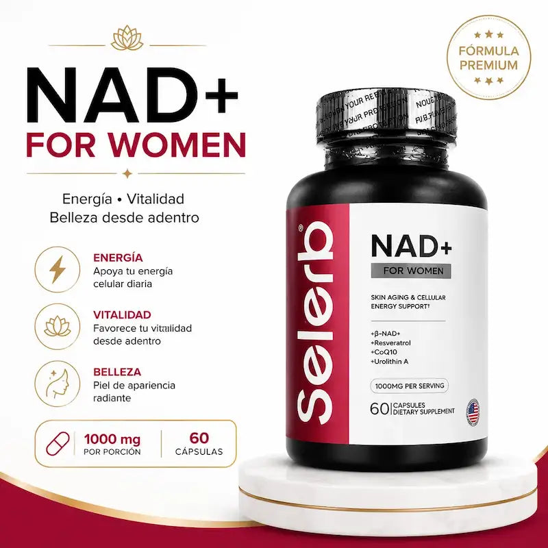 SELERB NAD+ FOR WOMAN - Energía Celular y Vitalidad Femenina