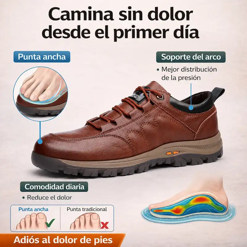 CONFORTEK  | Zapato Ortopédico para Hombre