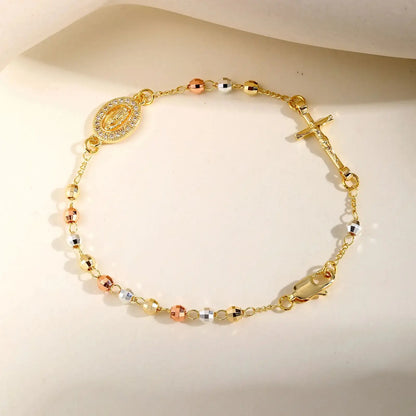 Ampara™ | Pulsera Rosario con Baño en Oro 14K (OFERTA 2X1)