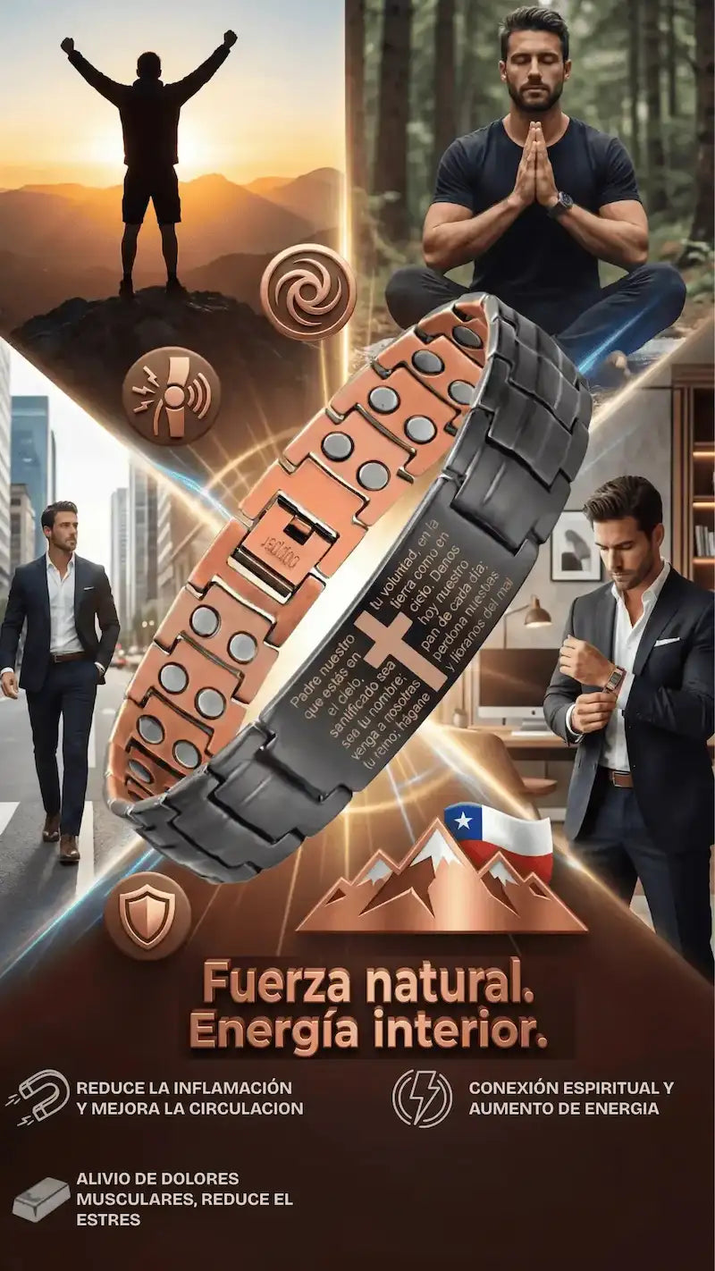 RUDHAL : PULSERA MAGNETICA DE COBRE - HOUSKYCHILE