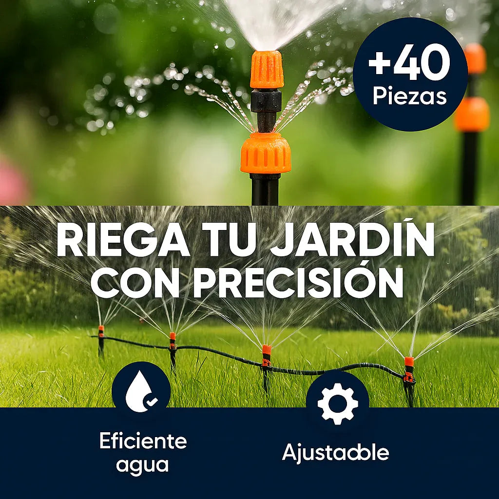 Kit de Riego Automático 10 m -  Riego Fácil y Ahorro de Agua - HOUSKYCHILE