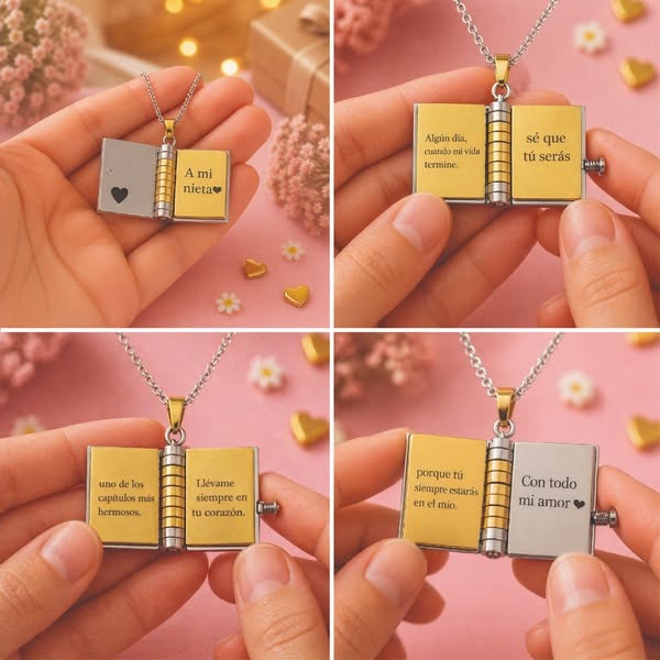 Lazo Eterno | Collar Libro para Nietas - HOUSKYCHILE
