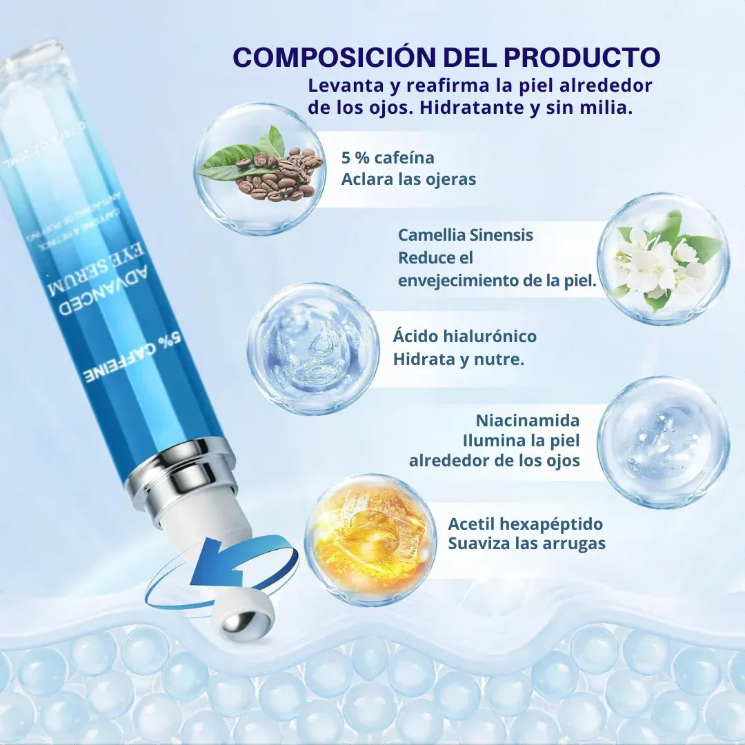 Eye™ - Sérum Coreano contorno de Ojos con Cafeína 5% – Antiedad, Reduce Ojeras - HOUSKYCHILE