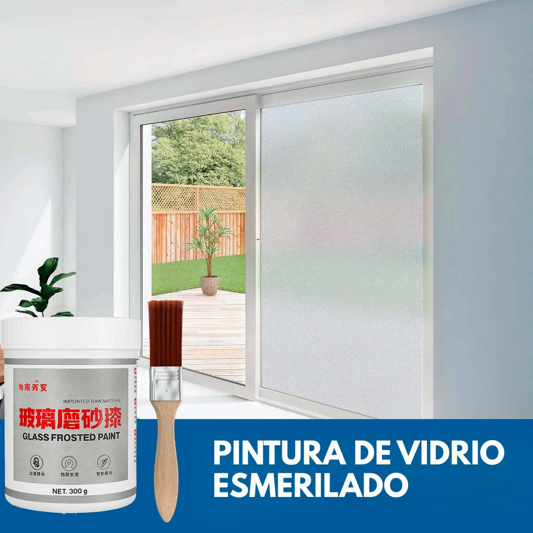 Pintura de Vidrio Esmerilado® - Privacidad y Estilo en Ventanas, Puertas y Oficinas - HOUSKYCHILE