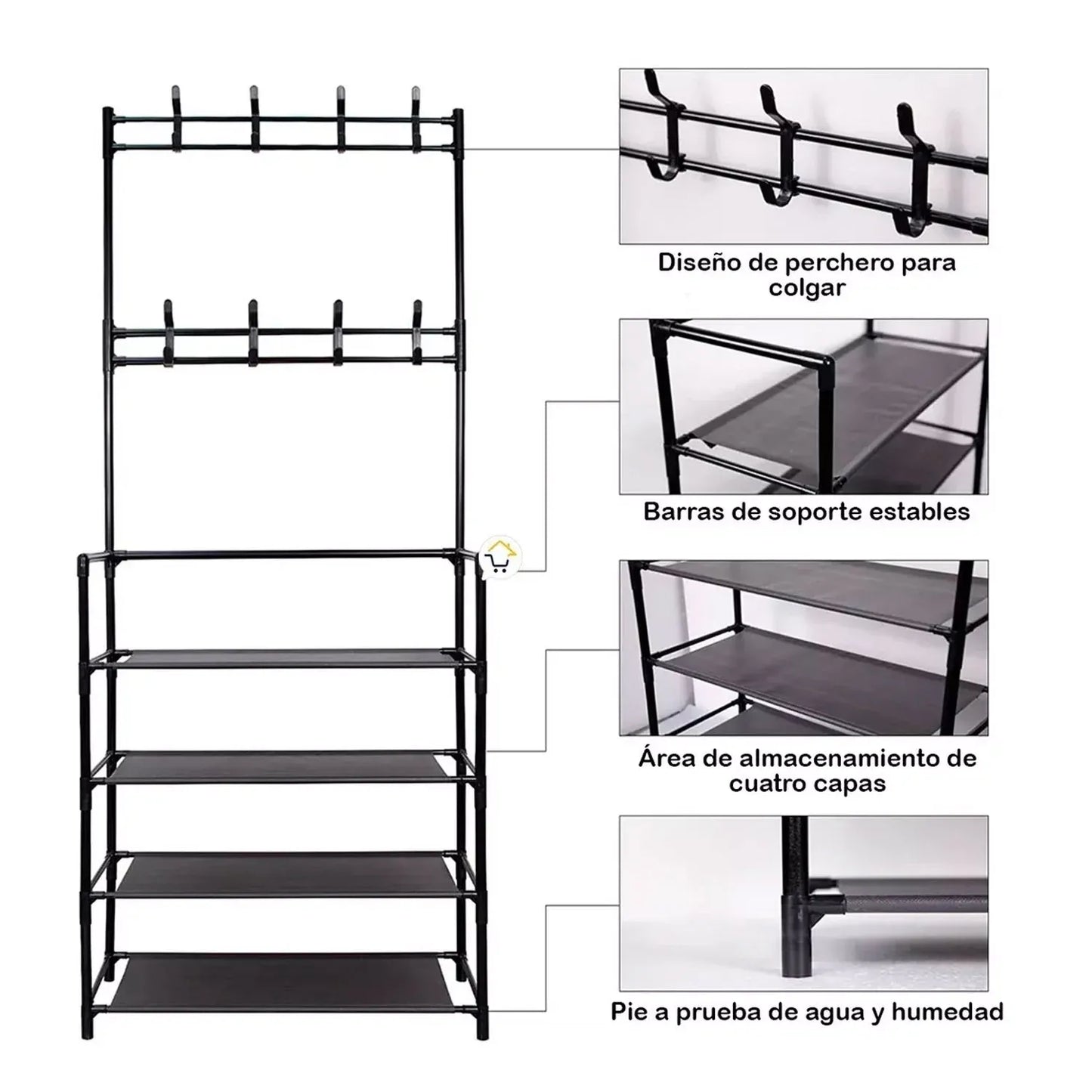 Ornix™ - Perchero Zapatero Multiuso - HOUSKYCHILE