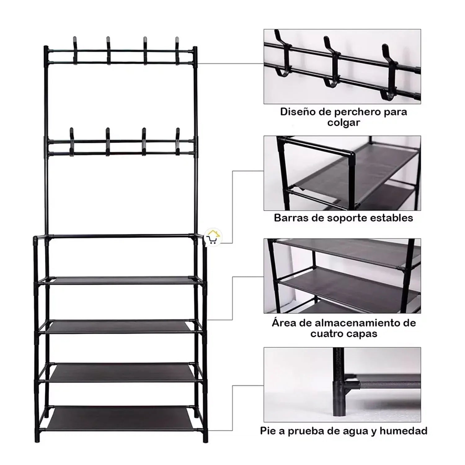 Ornix™ - Perchero Zapatero Multiuso - HOUSKYCHILE