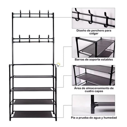 Ornix™ - Perchero Zapatero Multiuso - HOUSKYCHILE