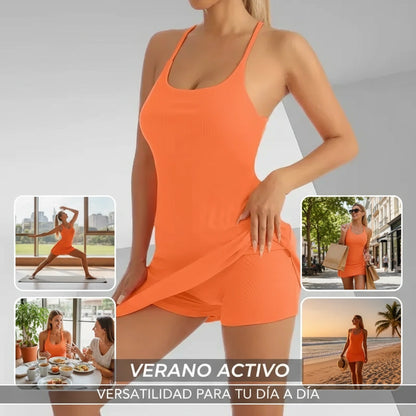 🌸 MOVEFIT DRESS™ – Vestido, short y sostén integrados - HOUSKYCHILE