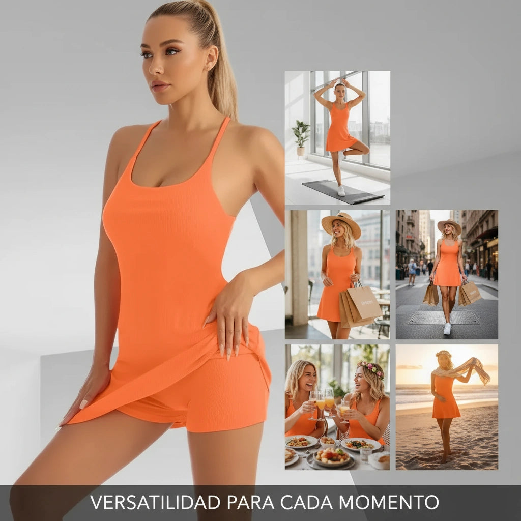🌸 MOVEFIT DRESS™ – Vestido, short y sostén integrados - HOUSKYCHILE
